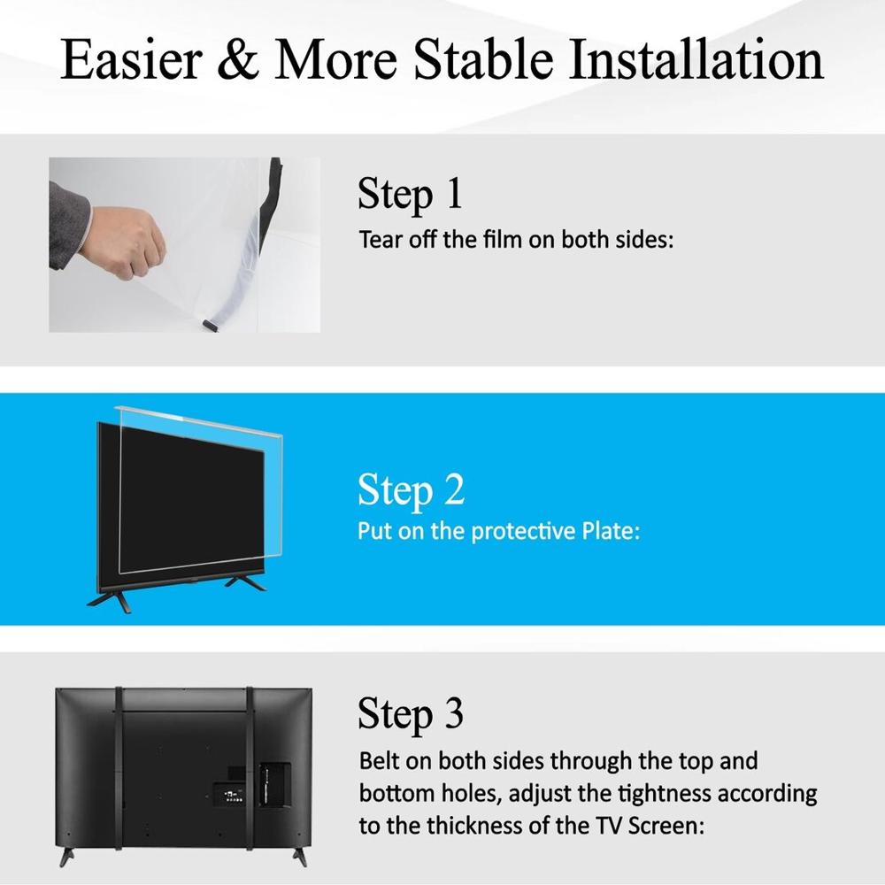 ULTRAMAC 50 inch LED TV Screen Guard Un-breakable Tempered Glass