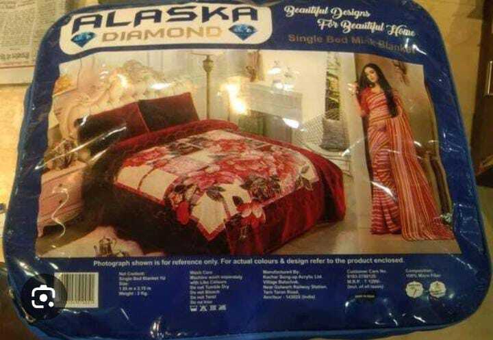 SIGNATURE ( ALASKA DAIMOND SINGLE  BED BLANKET )