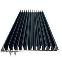 Rectangular Aluminium Main Gate Profile - Color: Black