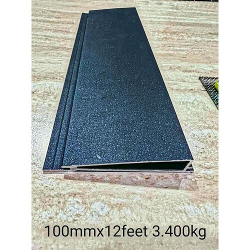 Rectangular Aluminium Main Gate Profile - Color: Black