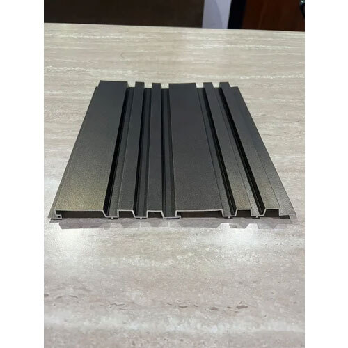 Rectangular Aluminium Main Gate Profile - Color: Black