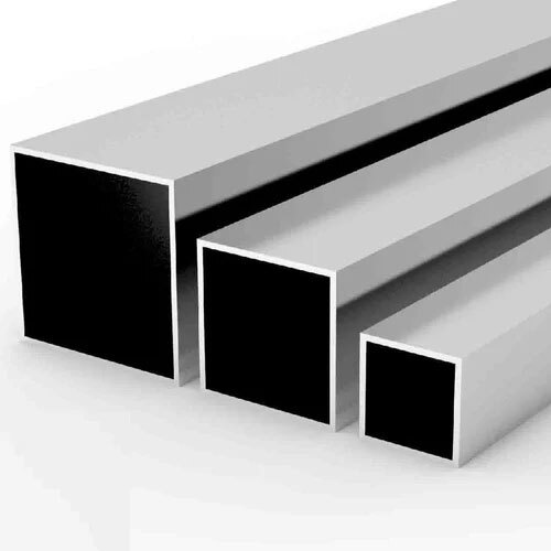 Aluminium Square Pipe - Aluminium, 2" Size, Silver Color | Anodized Surface Treatment, Square Shape