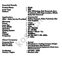 Portable Triple Wavelength Diode Laser