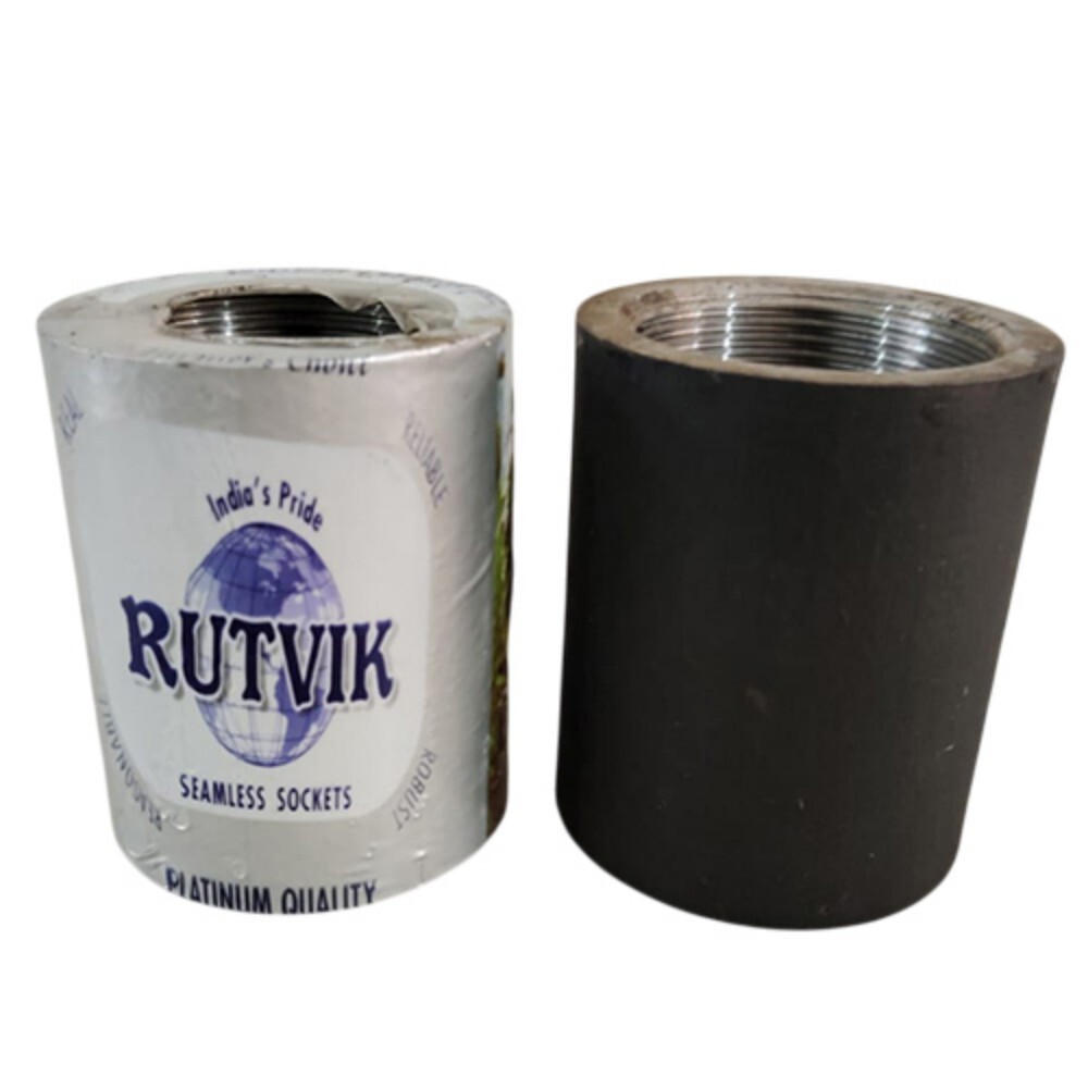 Ms Pipe Socket And Coupling - Color: Black Paint