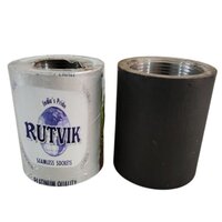 Ms Pipe Socket And Coupling - Color: Black Paint