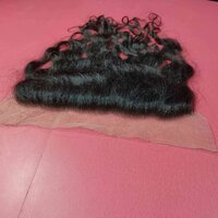 Transparent Swiss Lace Frontal Human Hair Wavy India