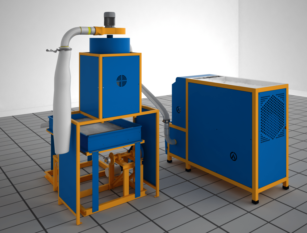 5 HP Creta Power Pulverizer with Grader & Cyclone