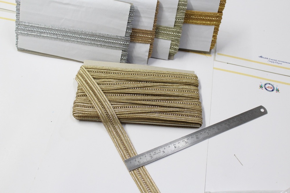 ancy zari trim lace