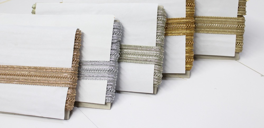 ancy zari trim lace