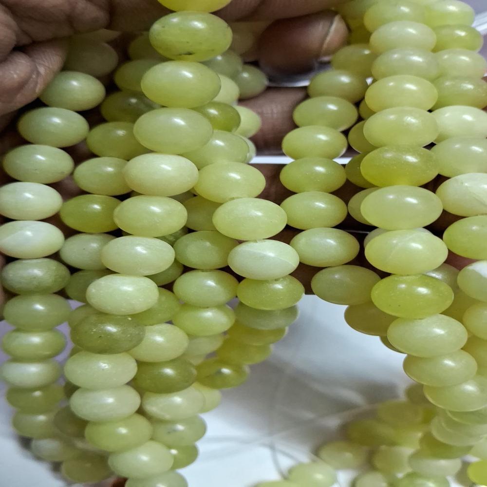 Selenite Aaa Star Crystal Beads - Color: Green