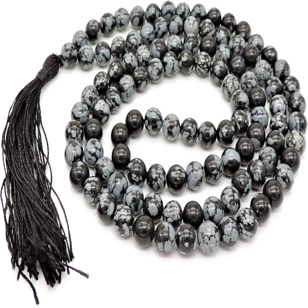 Snowflake Obsidian Crystal Beads