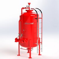 Vertical Foam Bladder Tank - Carbon Steel Astm A 516 Gr. 70, 200 To 20000 Litres Capacity, 30 To 175 Psi Working Pressure, Buna-n Bladder With Nylon Reinforcement