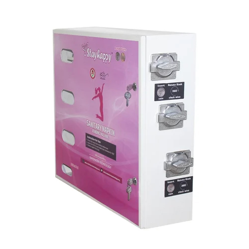 Automatic Sanitary Pad Vending Machine - Color: Pink