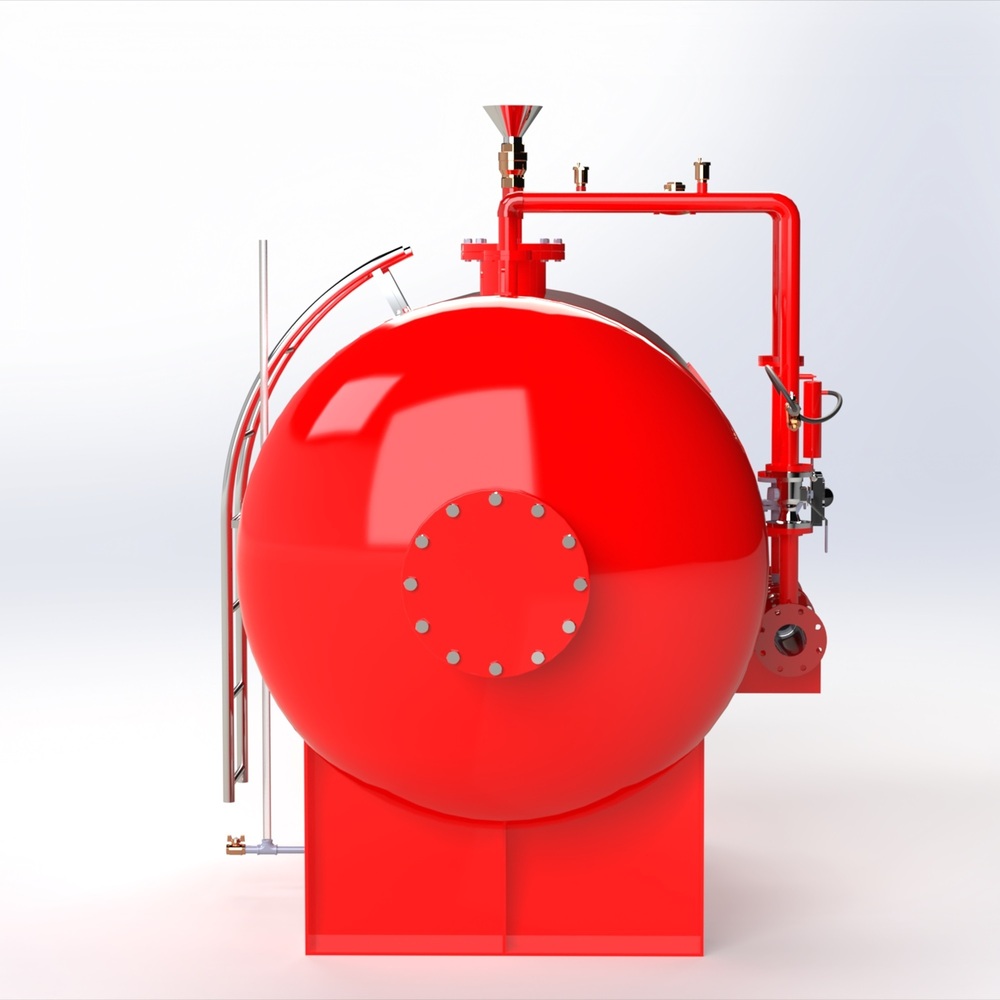 Horizontal Foam Bladder Tank With Hydraulic Control Valve