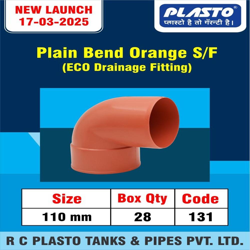 Plain bend orange