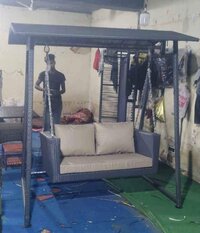Outdoor Palna Swing Chair With Double Seater - Color: Black