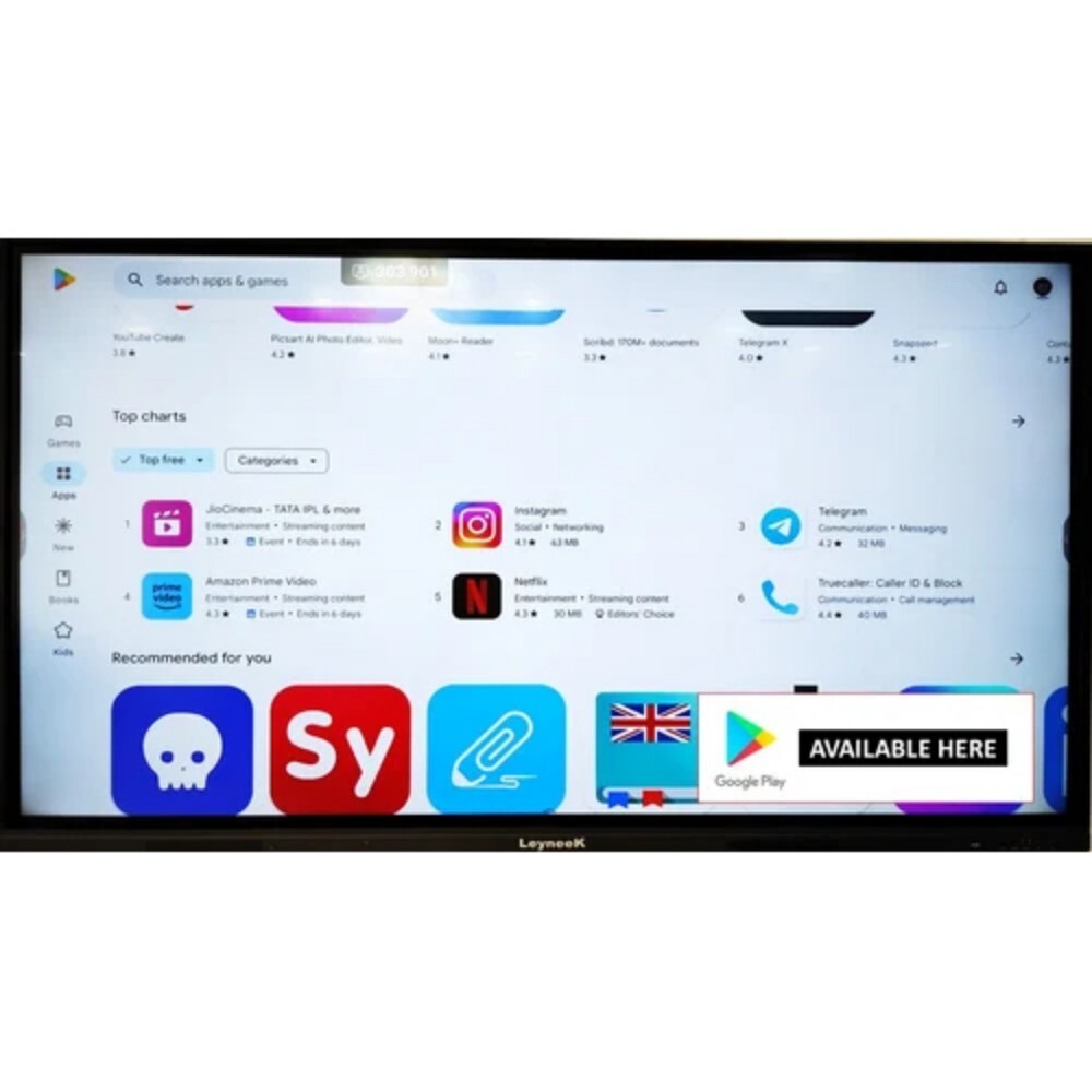 65Cm Interactive Flat Panel - Color: Black