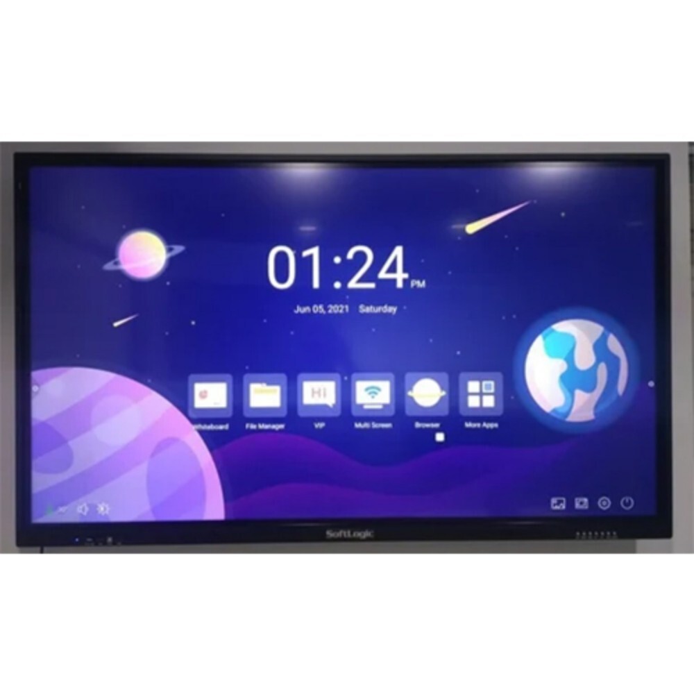 Black Interactive Flat Panel - Material: Aluminium
