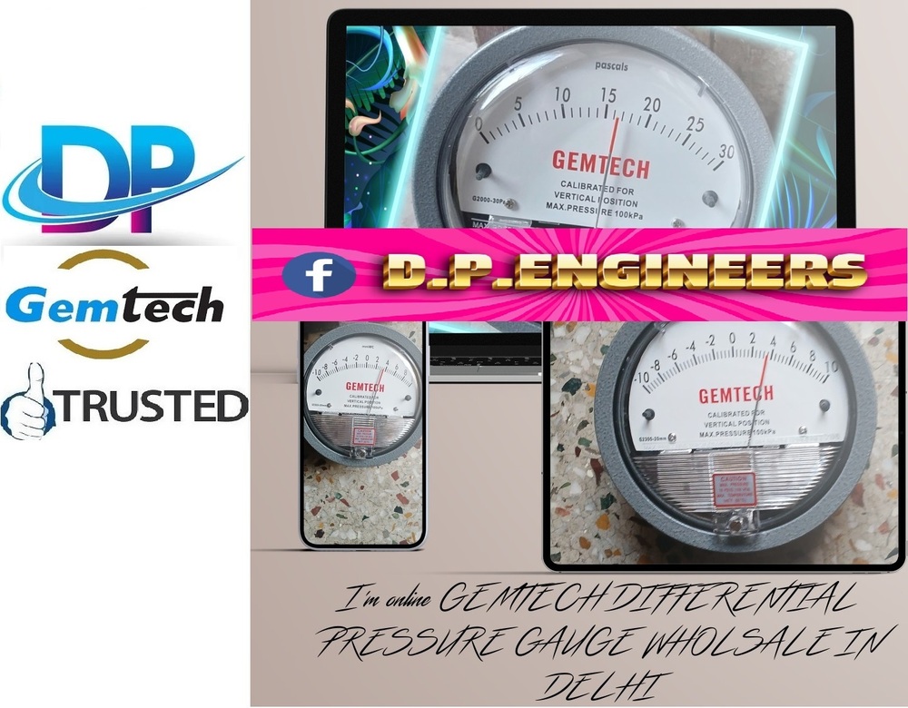 Series G2000 GEMTECH Differential Pressure Gauges Wholesalers for Greater Noida