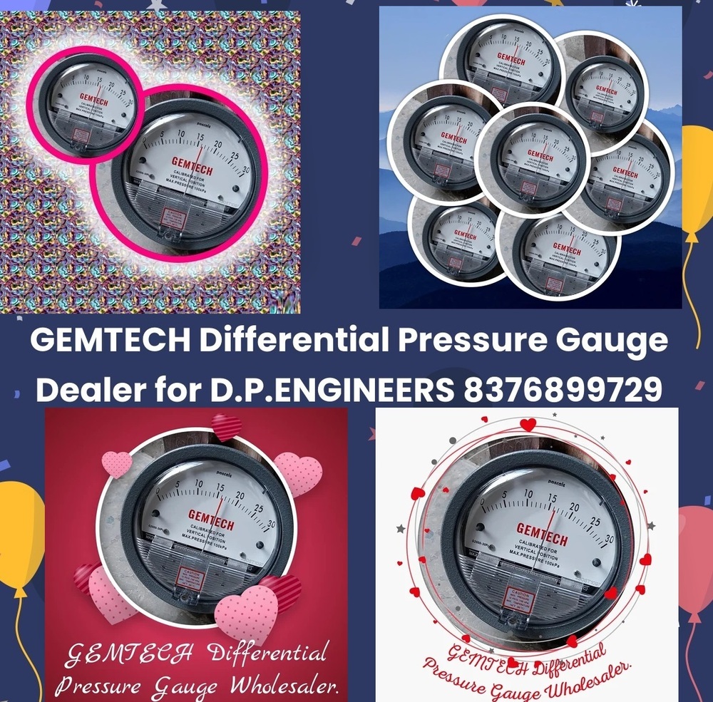 Series G2000 Gemtech Differential Pressure Gauges Wholesalers For Greater Noida - Accuracy: - A 2% Of Full Span At 70 (21 (A 3% On -0