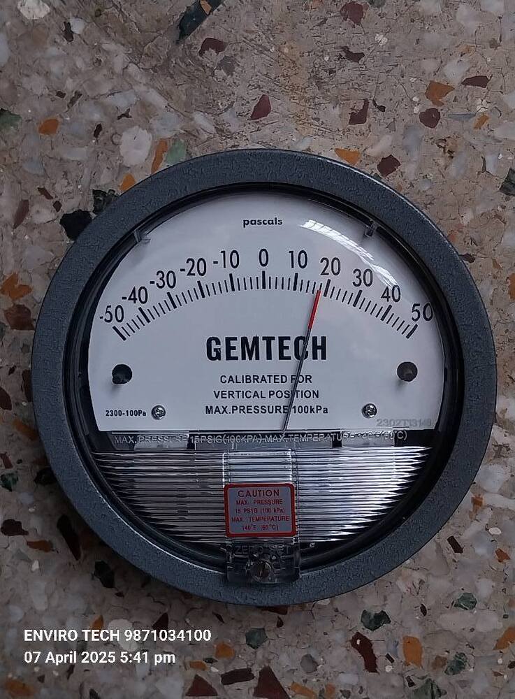 GEMTECH Differential Pressure Gauges 81 Model Number