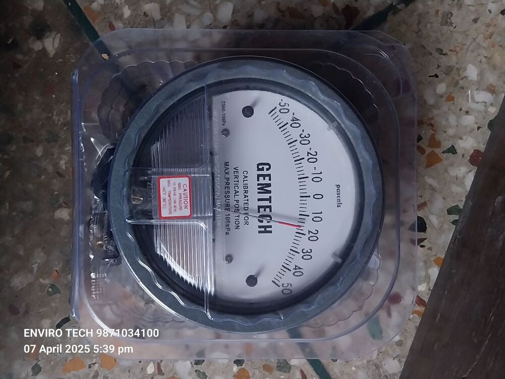 GEMTECH Differential Pressure Gauges 81 Model Number