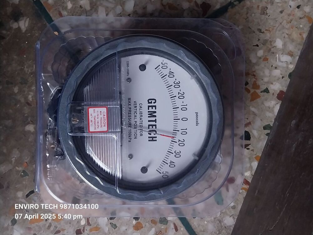 GEMTECH Differential Pressure Gauges 81 Model Number