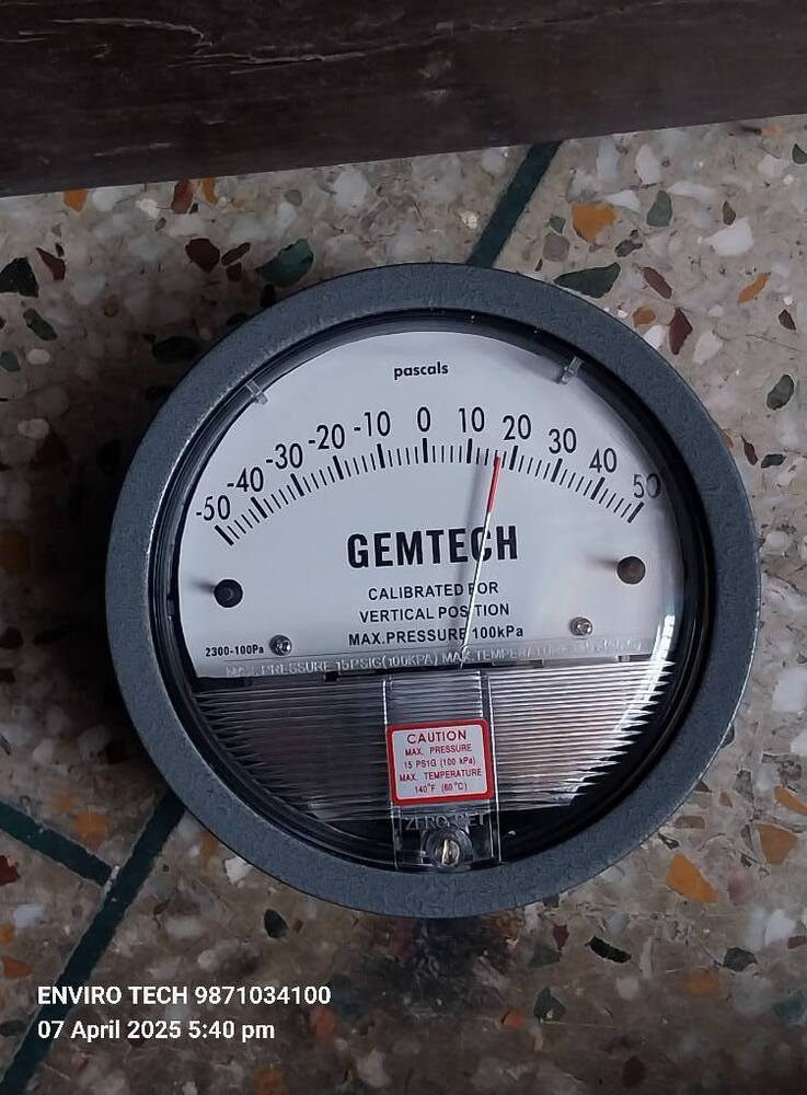 Gemtech Differential Pressure Gauges 81 Model Number