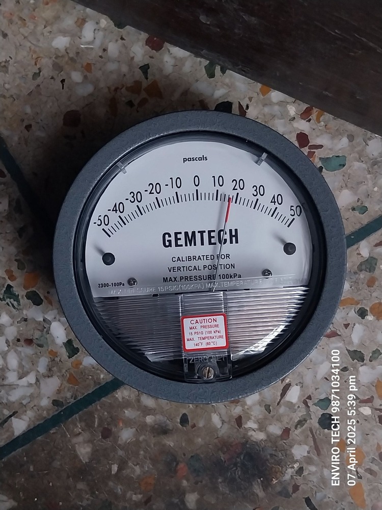 Gemtech Differential Pressure Gauges 81 Model Number