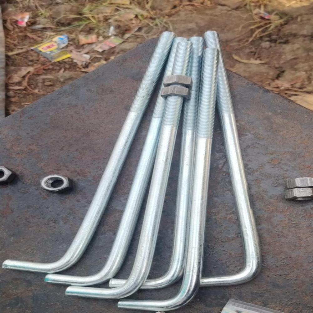 Ms Foundation Bolt Available In Thoothukudi (tuticorin) Tamil Nadu For Industrial Construction - Color: Black