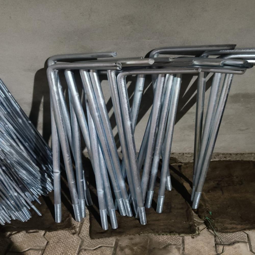 Ms Foundation Bolt Available In Pudukkottai Tamil Nadu For Industrial Construction - Color: Black