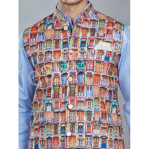 Vesbhushas Modi Coaty with HOUSE PRINT