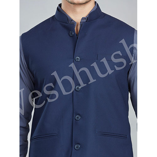 Vesbhushas Modi Coaty NAVY BLUE COLOUR
