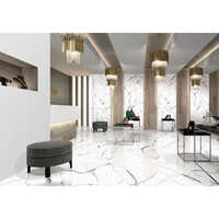 Kajaria Ceramic Tiles - Ceramic Material, 4x4 Feet (1200x1200 Mm) , White Color With Polished Finish, Square Shape For Elegant Spaces