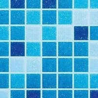 Mosaic Floor Tiles - Color: Blue