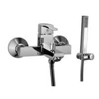 Ss Bath Mixer - Stainless Steel, Standard Size, Silver Color | Rust-proof, Glossy Finish, Elegant Bathroom Fitting