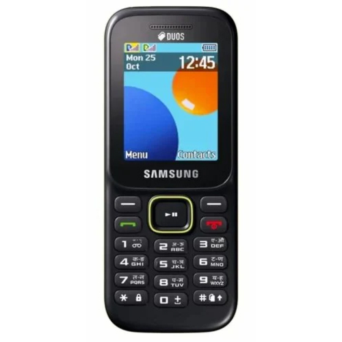 काला Samsung Guru Music2 कीपैड मोबाइल फोन