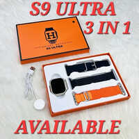 S9 Ultra Smart Watch - Color: Black And Orange
