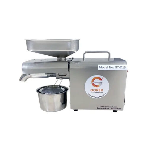Nilsan Oil Maker - Stainless Steel, 450 Watt Power, 220-440 Volt | Automatic Operation, 1 Ton/day Production Capacity, Silver Finish, 1-year Warranty
