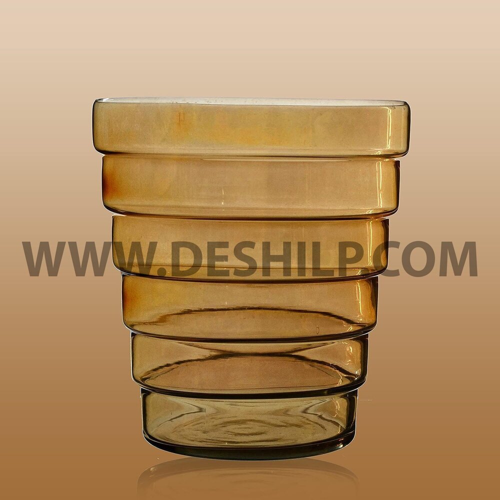 Conical Shape Luster Flower vase Big glass vase