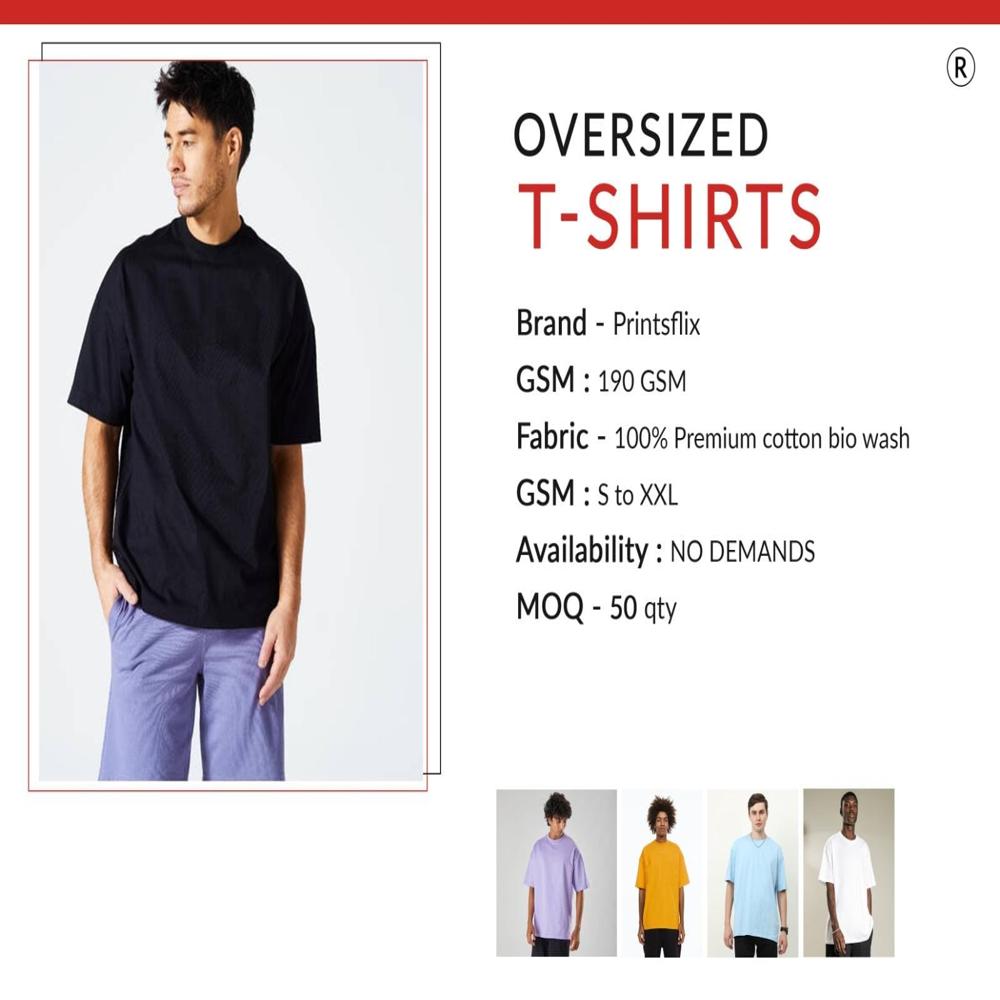 Oversize T Shirts - Age Group: 18-50