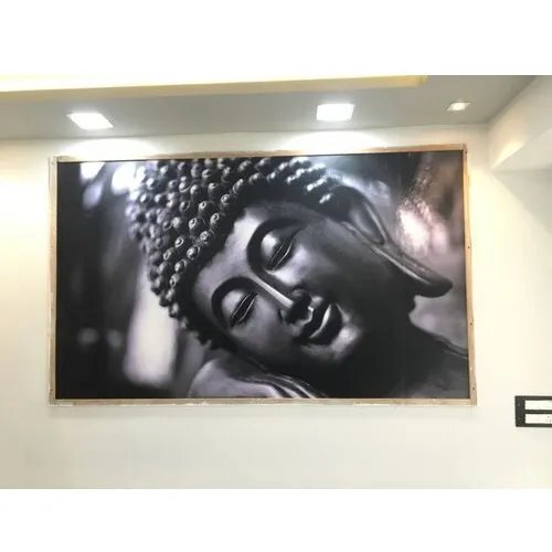 Non Woven Buddha Printed Wallpaper