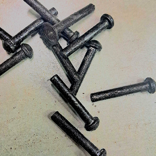 Iron Round Head Chanel Rivets - Color: Black