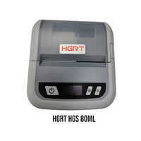 Hgrt Hgs 80 Ml Mobile Barcode Printer - Automatic Grade: Semi-automatic