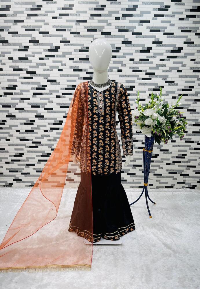 TOP SHARARA AND DUPATTA