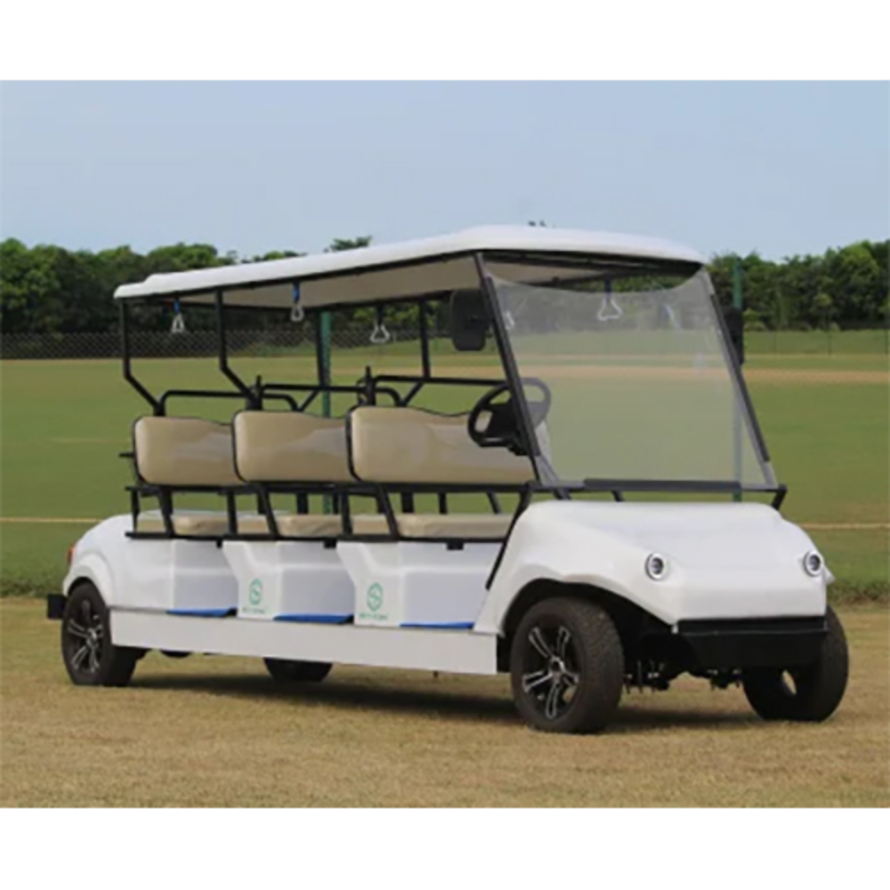 6 Seater White Golf Cart - Origin: India