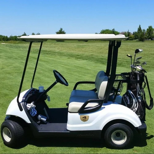 6 Seater White Golf Cart