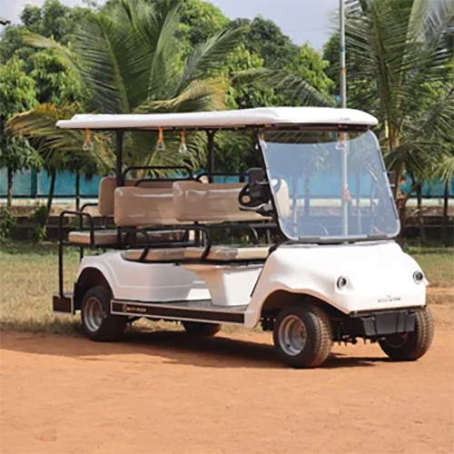 6 Seater White Golf Cart
