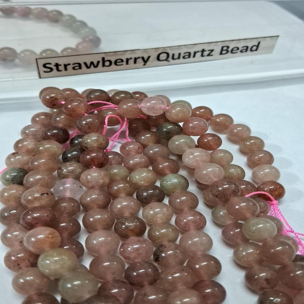 Strawberry Quartz Crystal Beads