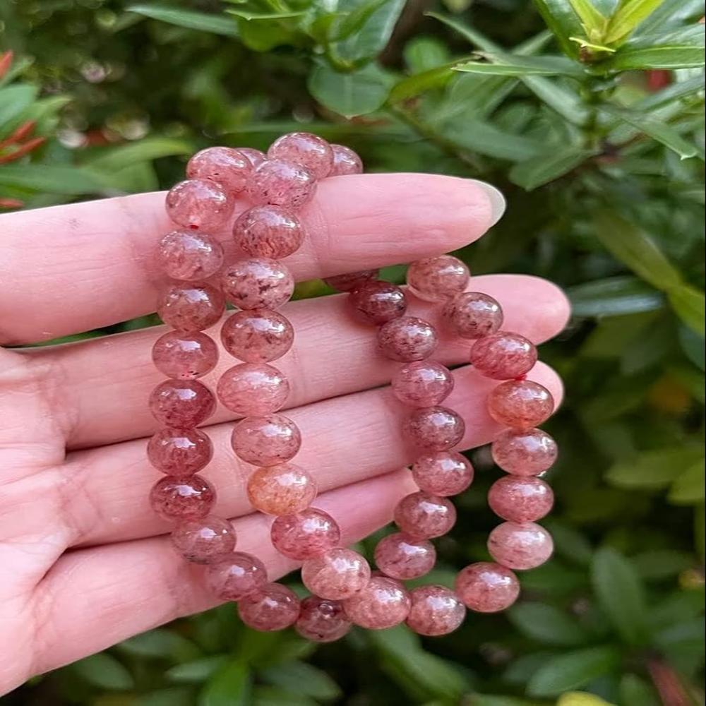 Strawberry Quartz Crystal Beads